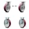 Service Caster 8 Inch Kingpinless Poly on Aluminum Wheel Caster Swivel Locks 2 Rigid SCC, 2PK SCC-KP30S820-PAR-BSL-2-R-2 - alternate 1